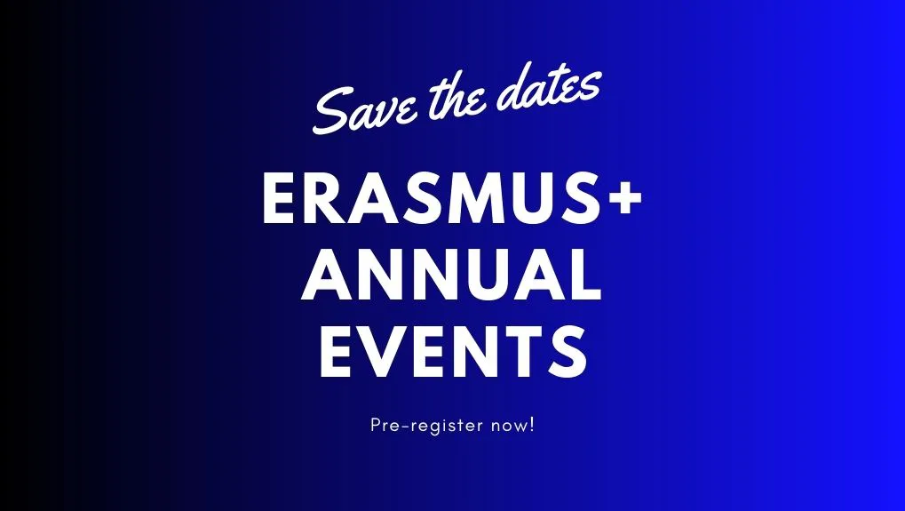 promotietekst Save the Dates Erasmus+ Annual Events