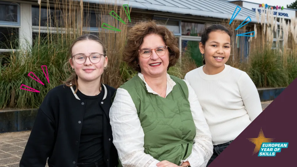 Elin, Debby en Lima voor De Noordwijkse School