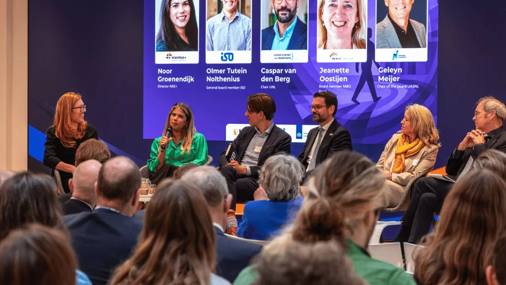 panelgesprek tijdens bijeenkomst Future of Erasmus+