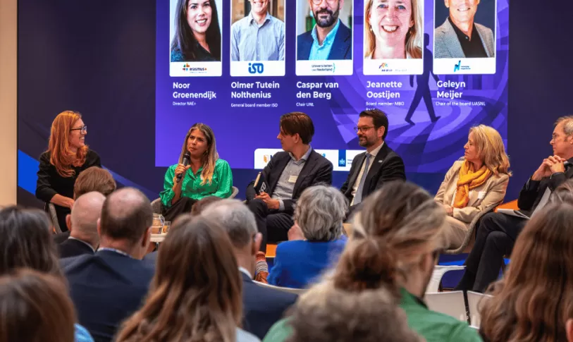panelgesprek tijdens bijeenkomst Future of Erasmus+