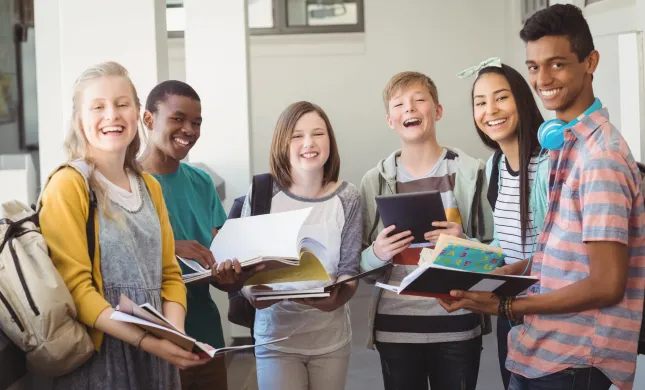 Kinderen in schoolomgeving