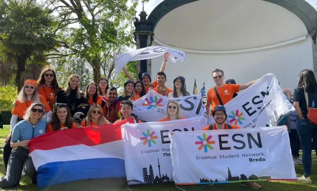 Groepsfoto van deelnemers van ESN