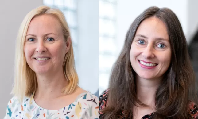 foto van twee medewerkers Erasmus+ Geke en Mandy