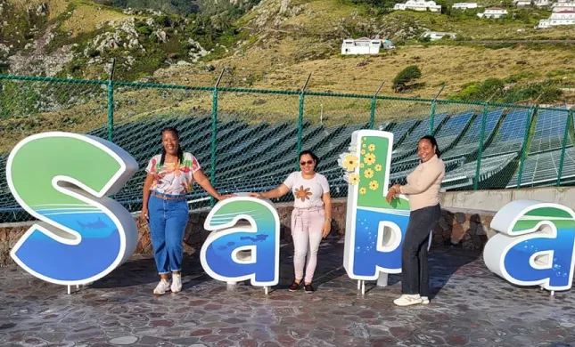 Belgische groep gaat weg uit Saba