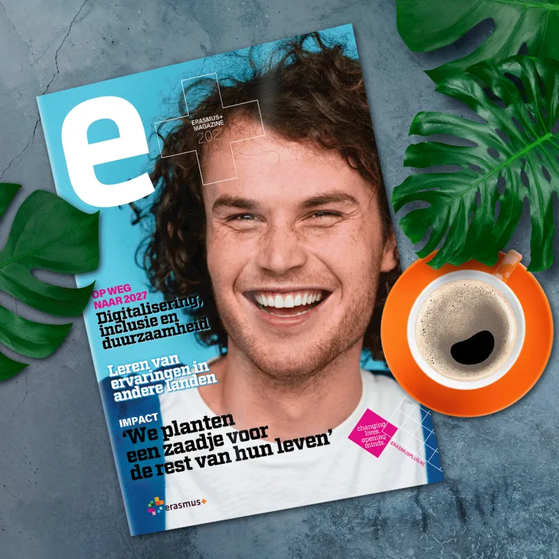 Voorbeeld van het E+ magazine