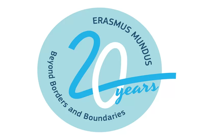 Erasmus Mundus twintigjarig jubileumlogo