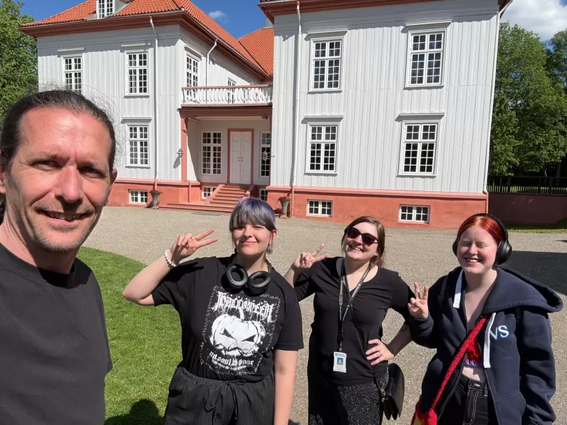 Groepsfoto organisatie in Noorwegen