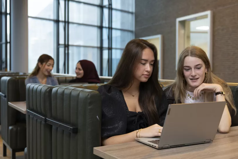 Leerlingen van ROC Midden Nederland aan het werk