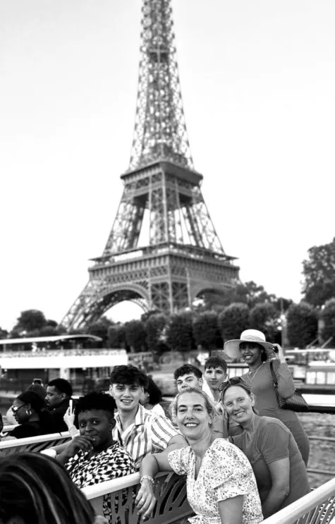 DiscoverEU Inclusieactie groep in Parijs