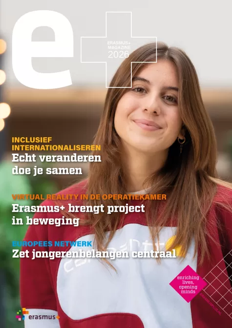 Cover van het Erasmus+ Magazine 2026